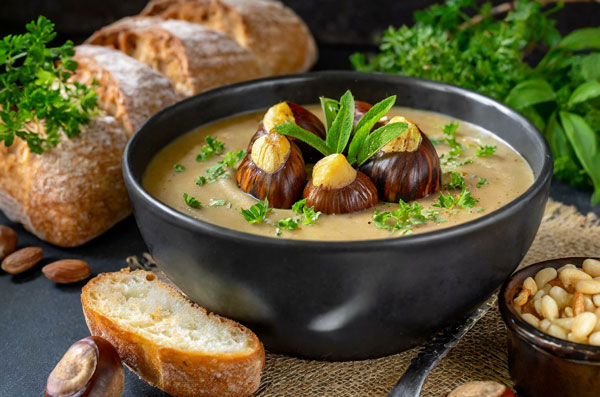 REWE Härzschel, Blog, NEO, Leipzig, Esskastanien, Maronen, Suppe, Herbst, Kastanien