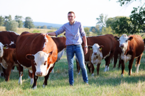 Elbweiderind-Landwirt Matthias Schneider